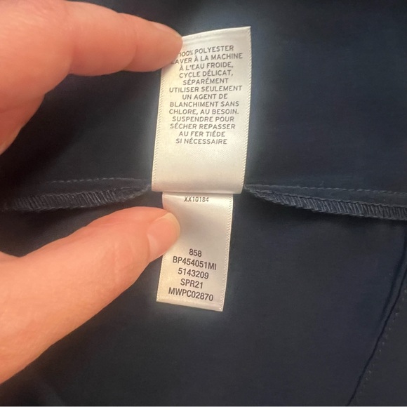 NWOT Nordstrom BP Navy Blue Shirt Dress With Drawstring in the Back, Size Medium - Picture 9 of 11